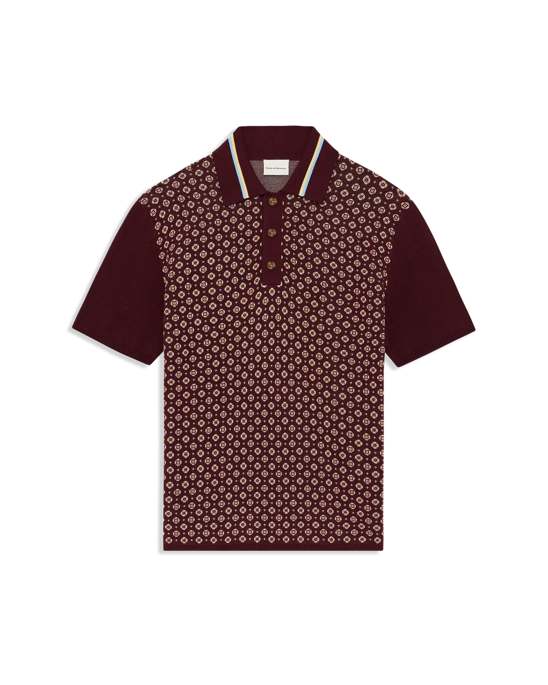 DRÔLE DE MONSIEUR Polo Maille Jacquard Cravate