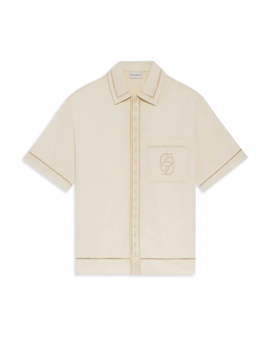 DRÔLE DE MONSIEUR Chemise Broderie D Miroir Coton
