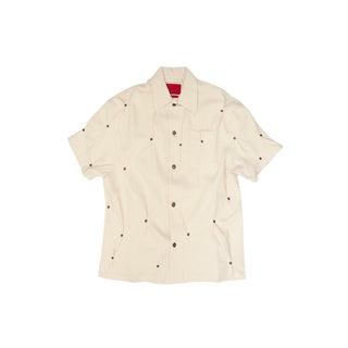 KUSIKOHC Multi Denim Rivet Short-Sleeve Shirt