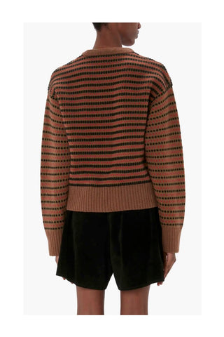 Stripe Jacquard Jumper