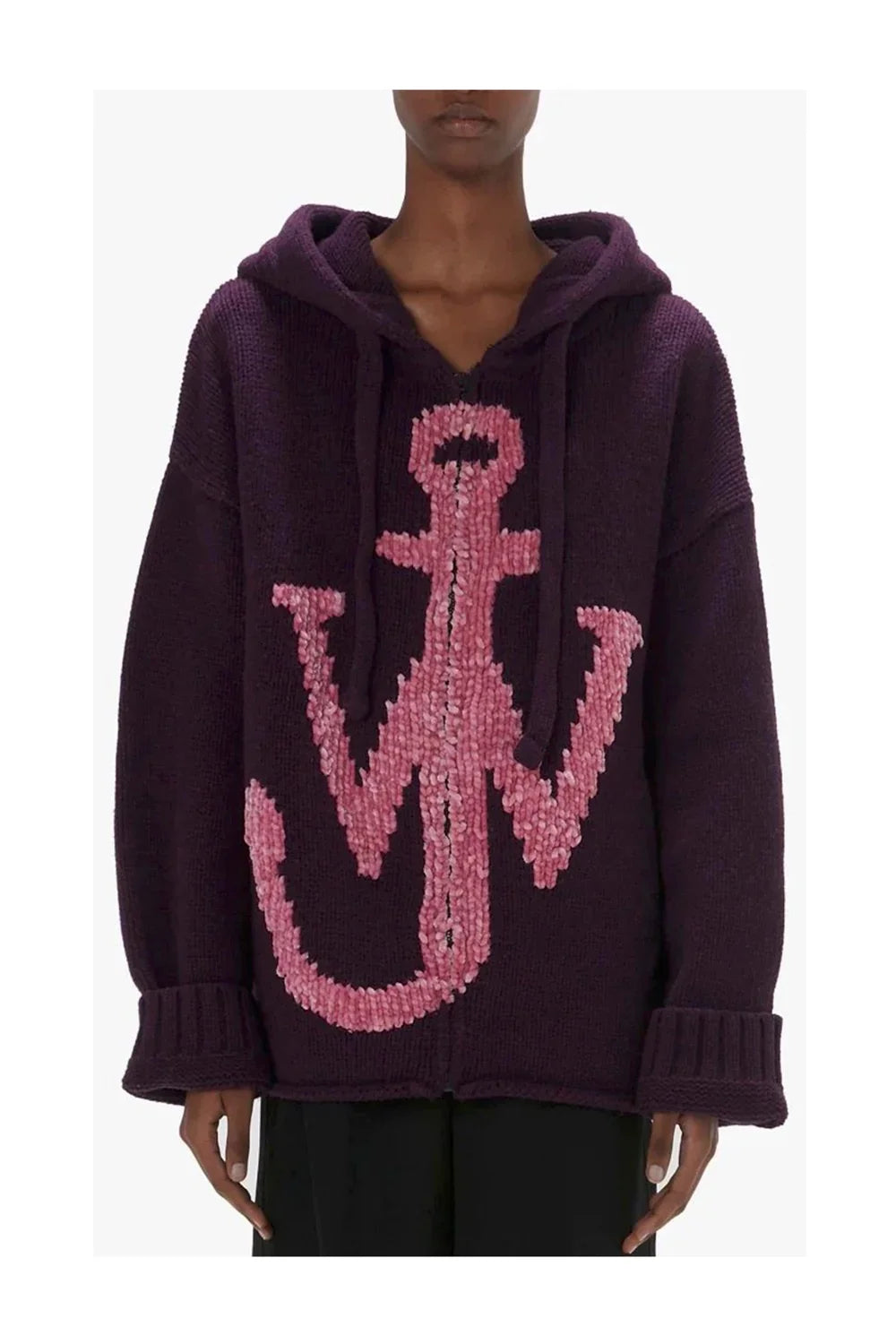 JW ANDERSON Zip Through Anchor Hoodie-2