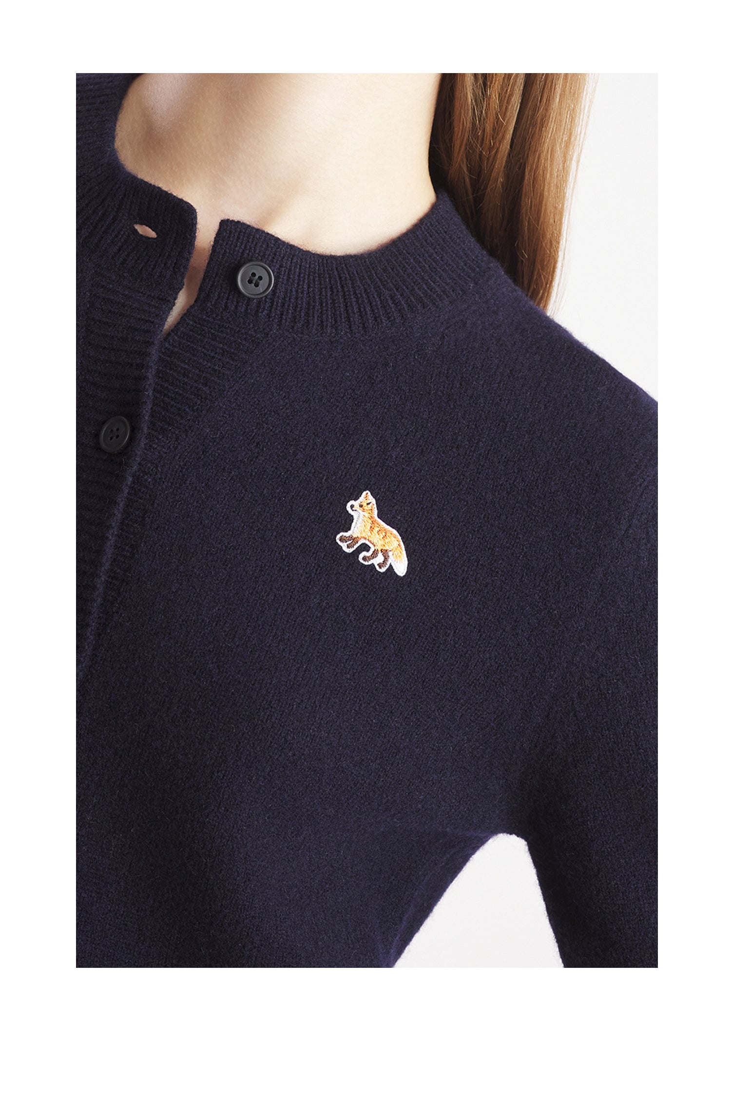 Baby Fox Patch Fitted Cardigan-3