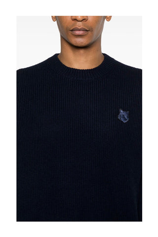 Bold Fox Head Patch Comfort Ribbed Jumper