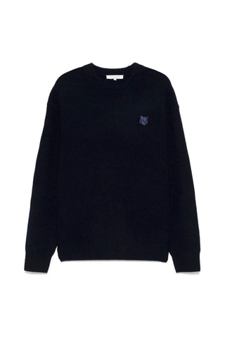 Bold Fox Head Patch Comfort Ribbed Jumper