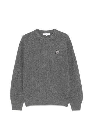 Bold Fox Head Patch Comfort Ribbed Jumper