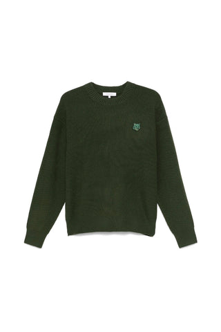 Bold Fox Head Patch Comfort Ribbed Jumper