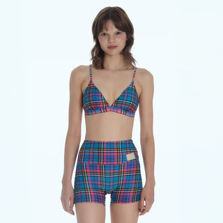 LOOPLOOP High Water Short Preppy Check Blue