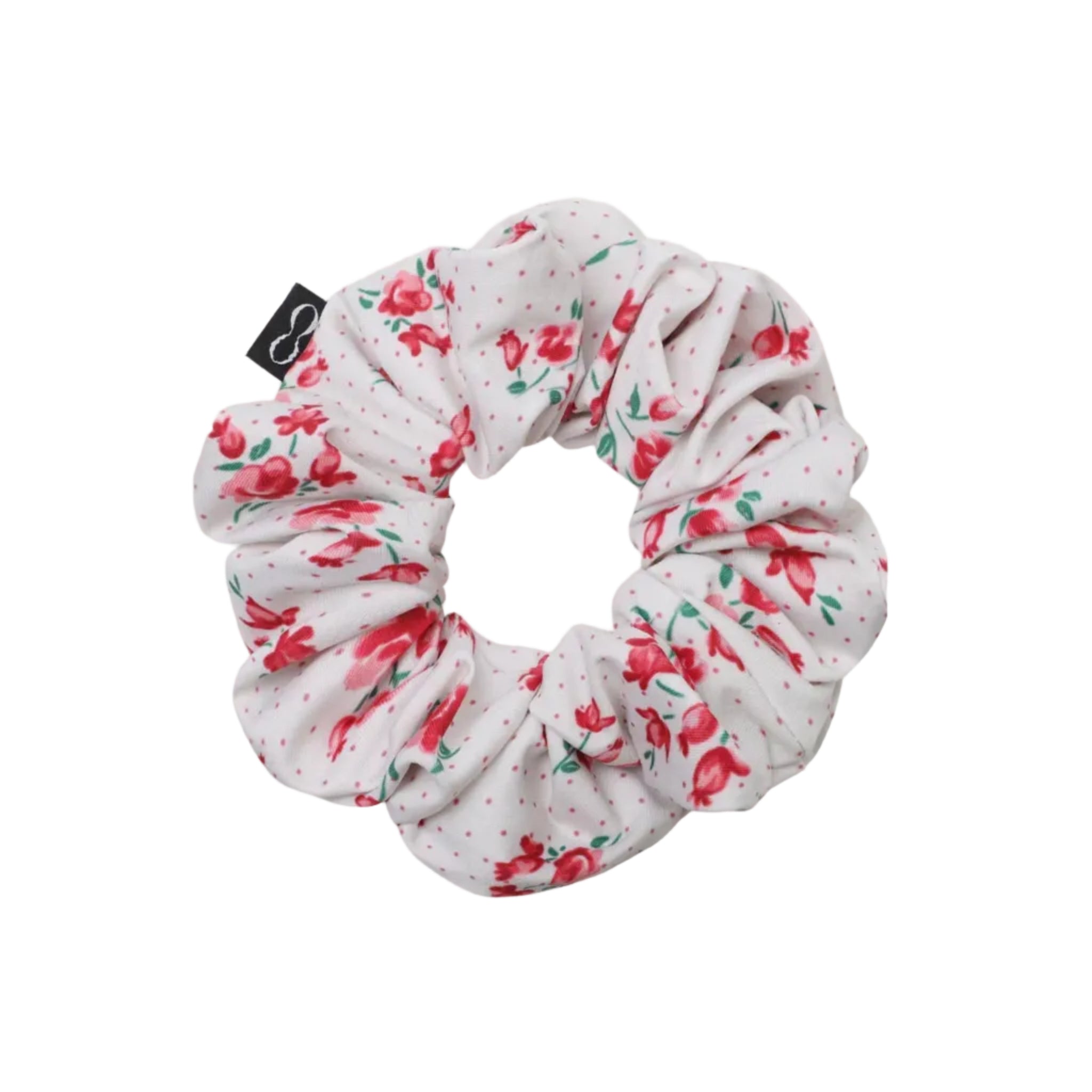 LOOPLOOP Rosy Dots Red Scrunchie