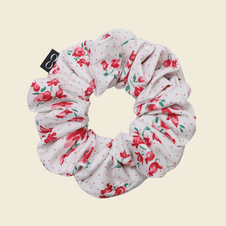 Rosy Dots Red Scrunchie