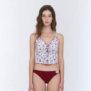 Classic Reversible Bikini Bottom Cherry Bomb Ivory