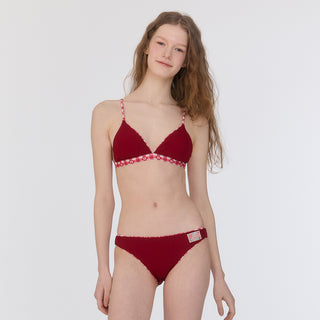 Classic Reversible Bikini Bottom Gingham Cottage Red