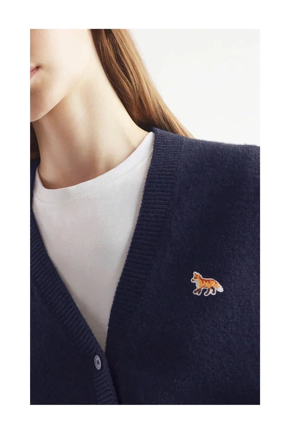 MAISON KITSUNÉ Baby Fox Patch Boxy Cardigan-3