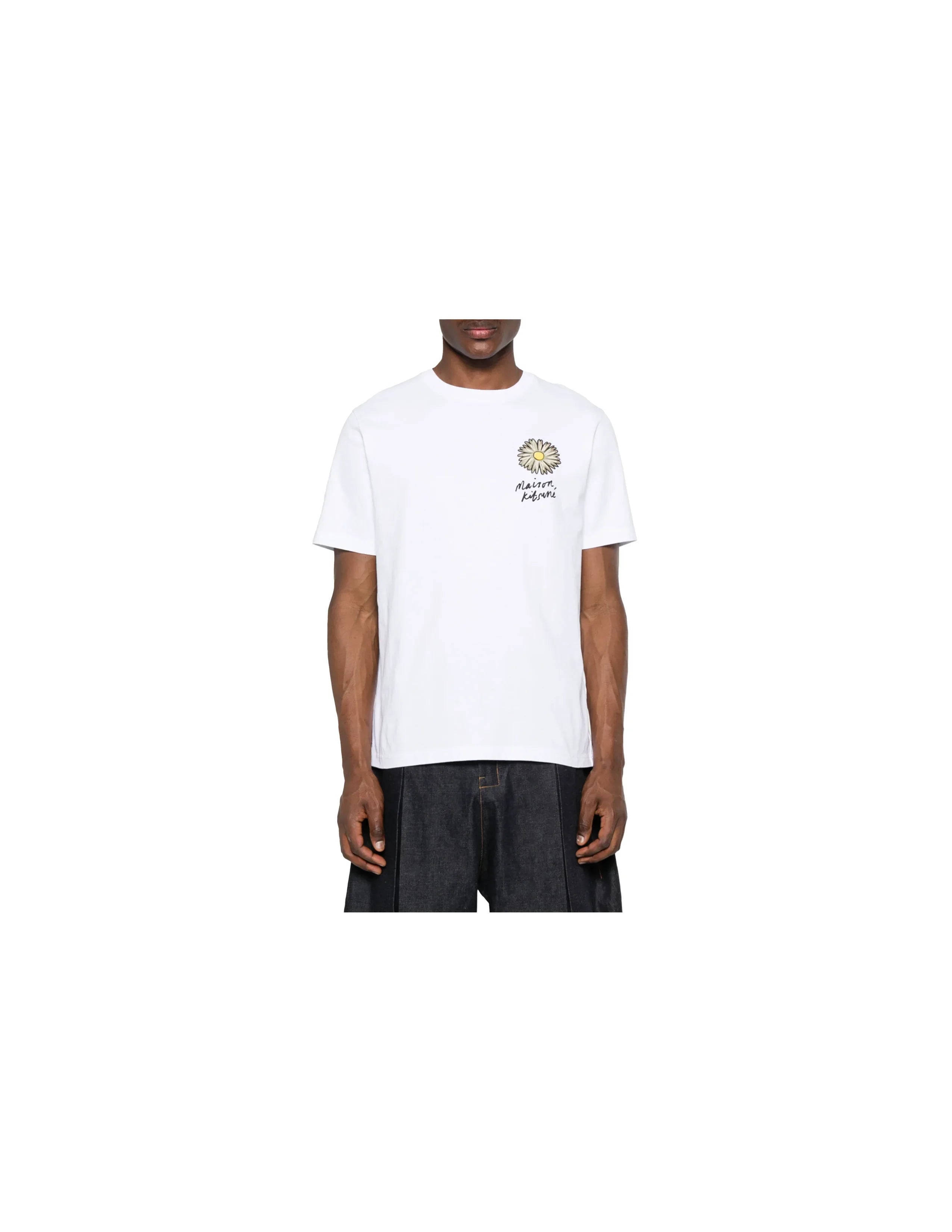 MAISON KITSUNÉ 플로팅 플라워 컴포트 티셔츠 -5