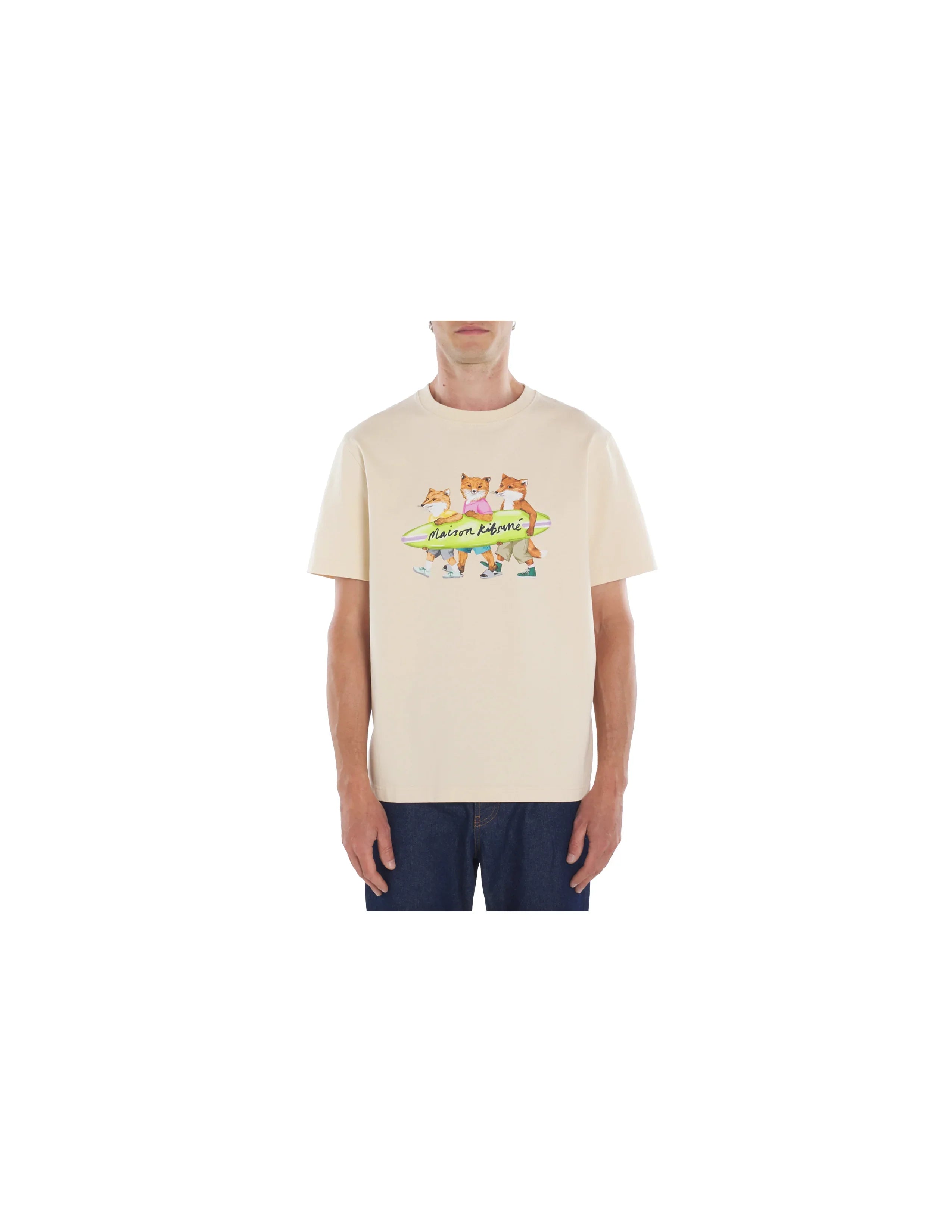 MAISON KITSUNÉ 서핑 폭스 컴포트 티셔츠-2