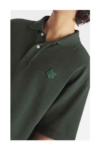 Bold Fox Head Patch Oversize Polo