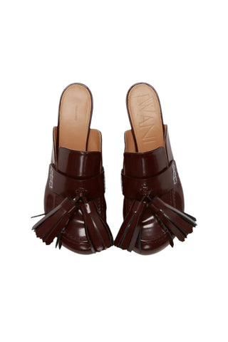 Tassel Leather Mules