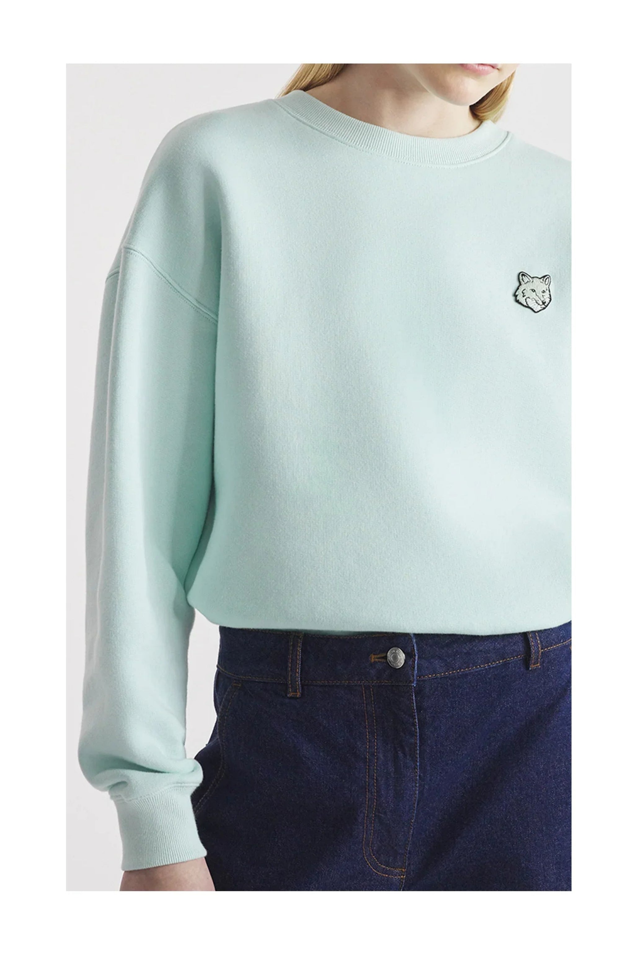 MAISON KITSUNÉ Bold Fox Head Patch Comfort Sweatshirt-4