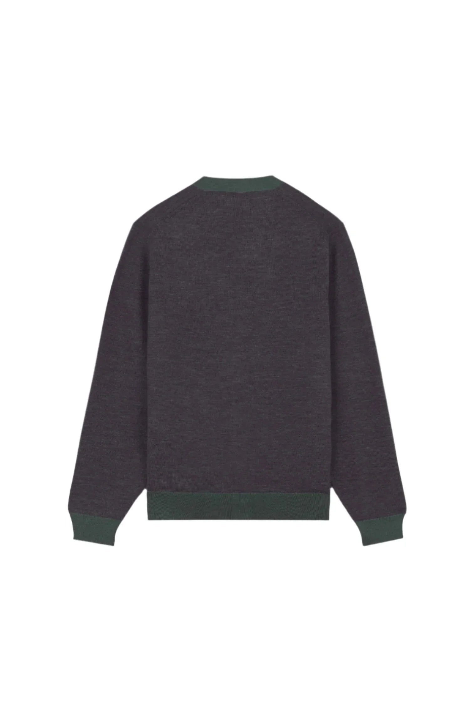 MAISON KITSUNÉ Bold Fox Head Patch Bi-Color Cardigan-2