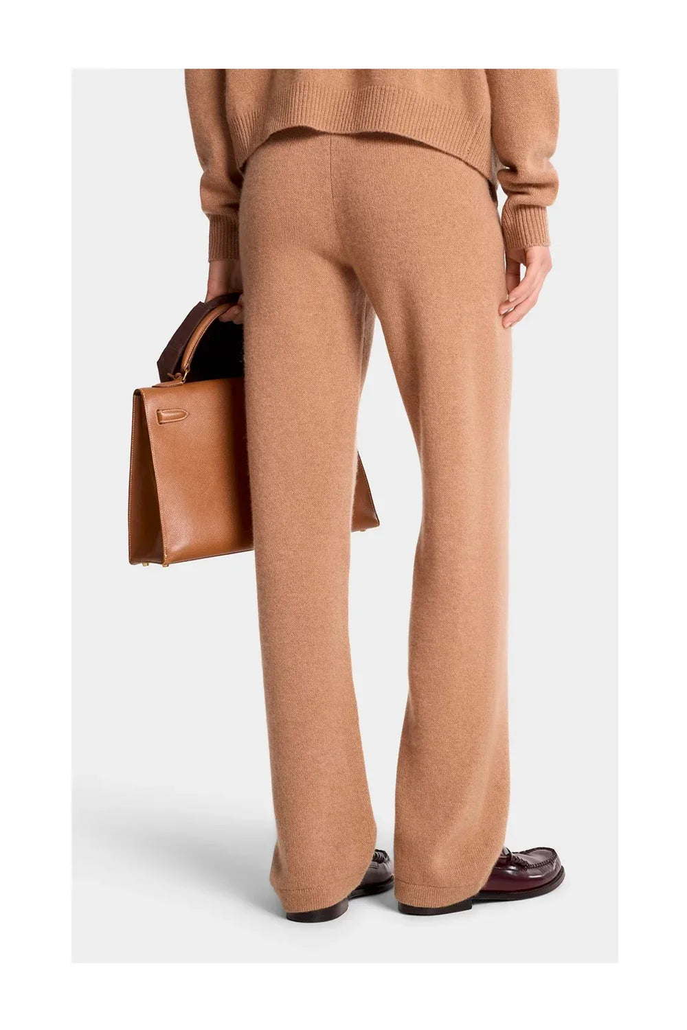 SPORTY & RICH SRC Cashmere Trousers | Caramel-4
