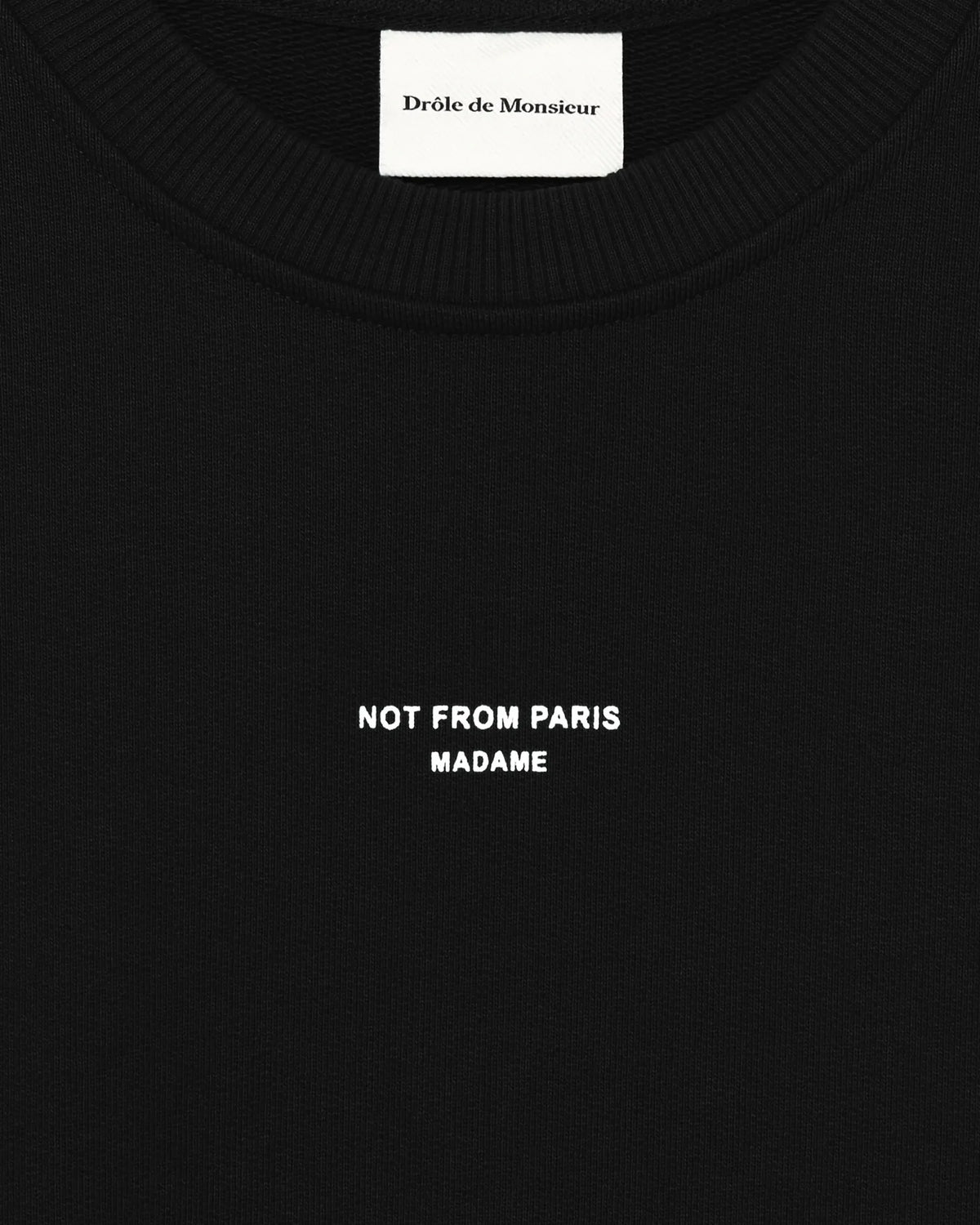DRÔLE DE MONSIEUR Classic Slogan Sweatshirt-4