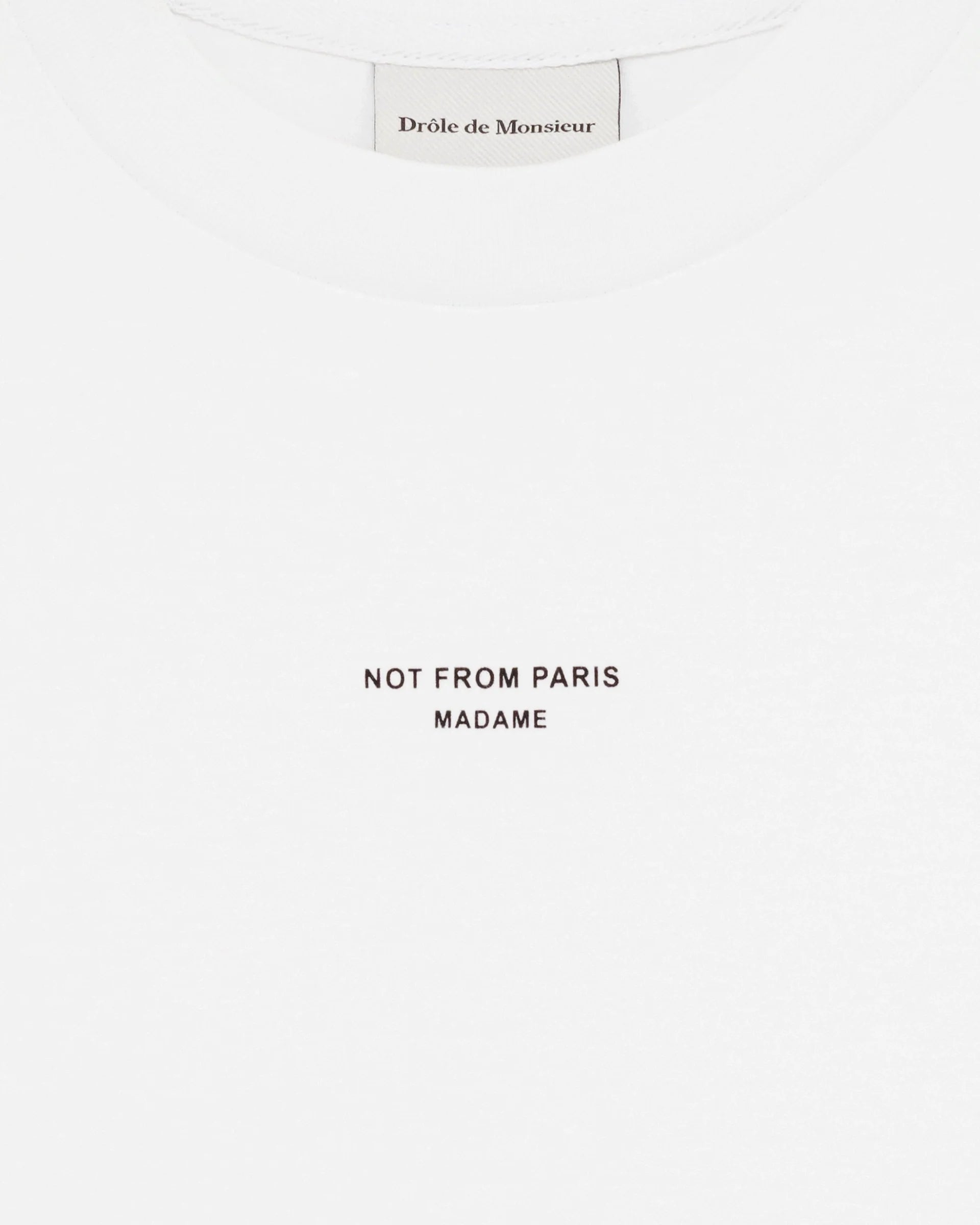 DRÔLE DE MONSIEUR Classic Slogan T-shirt-10