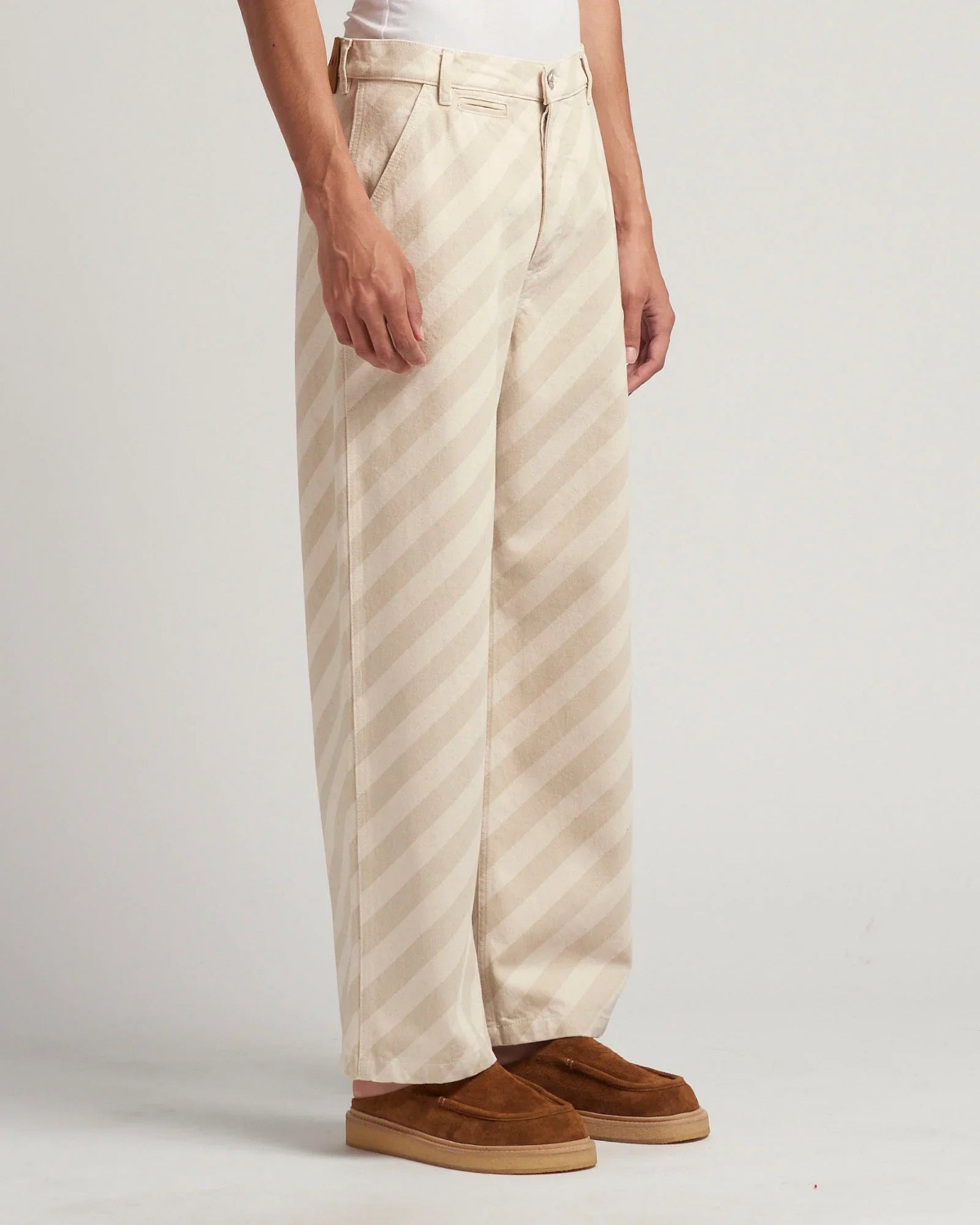 MARNI STRIPED WASHED DENIM BONE-3
