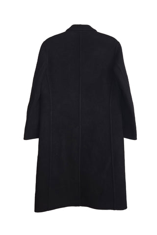 Handmade Slanted Front Wool Cashmere Coat