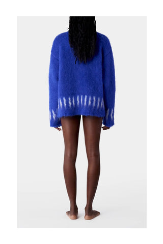 Hairy Knit Round Neck Sweater