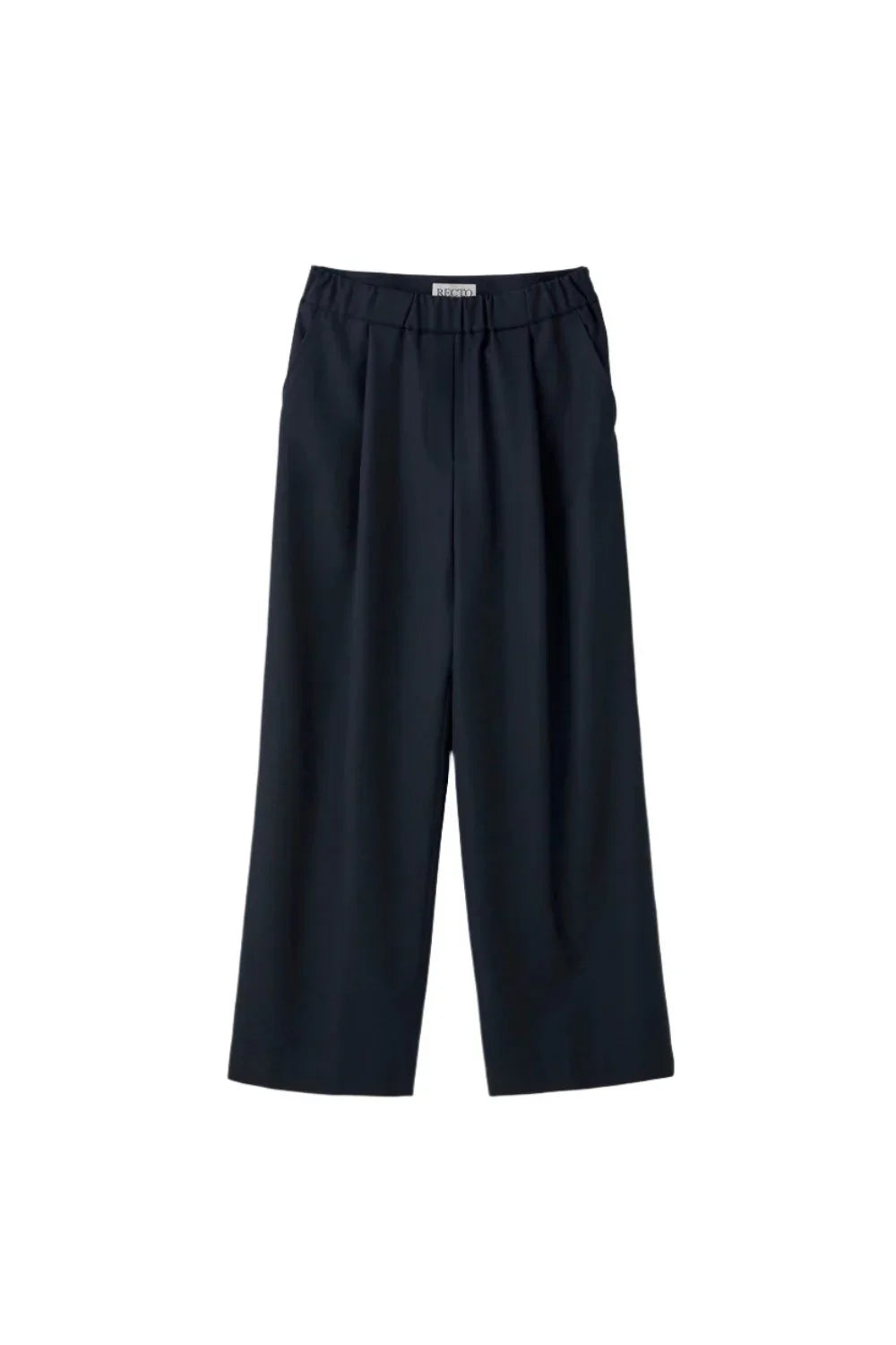 RECTO Gathered Waistband Wool Blend Pants