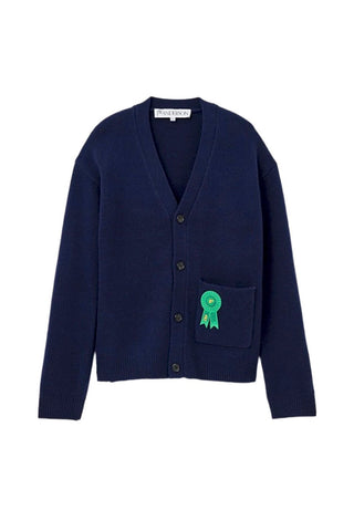 Rosette Patch Pocket Cardigan