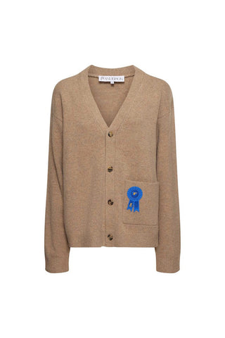 Rosette Patch Pocket Cardigan