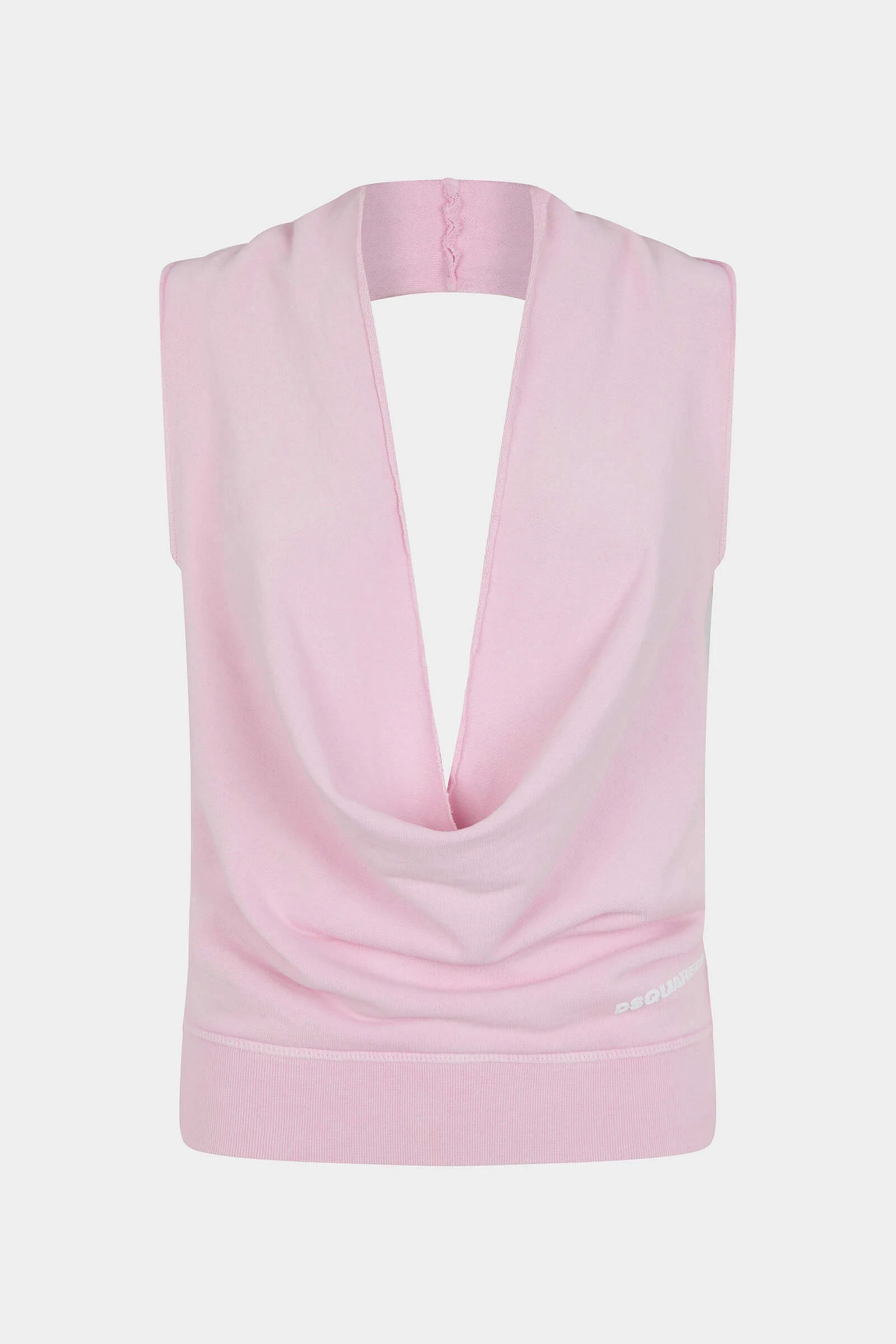 DSQUARED2 Plunging Neckline Halter Top