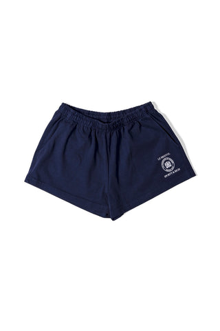 Italic Logo Embroidered Gym Shorts