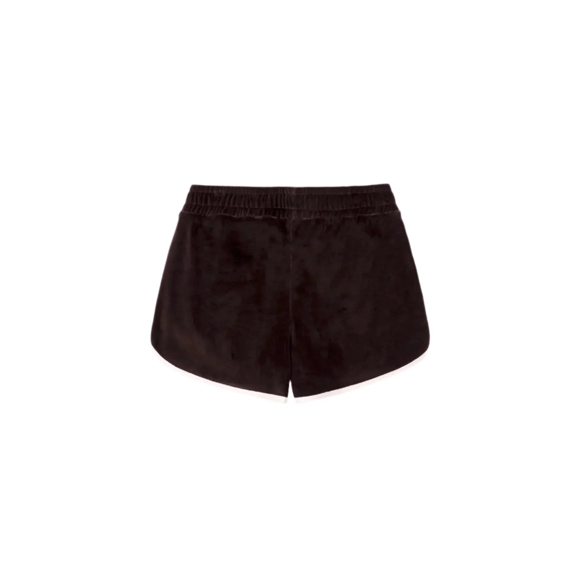 SPORTY & RICH NY Crest Velour Shorts-2