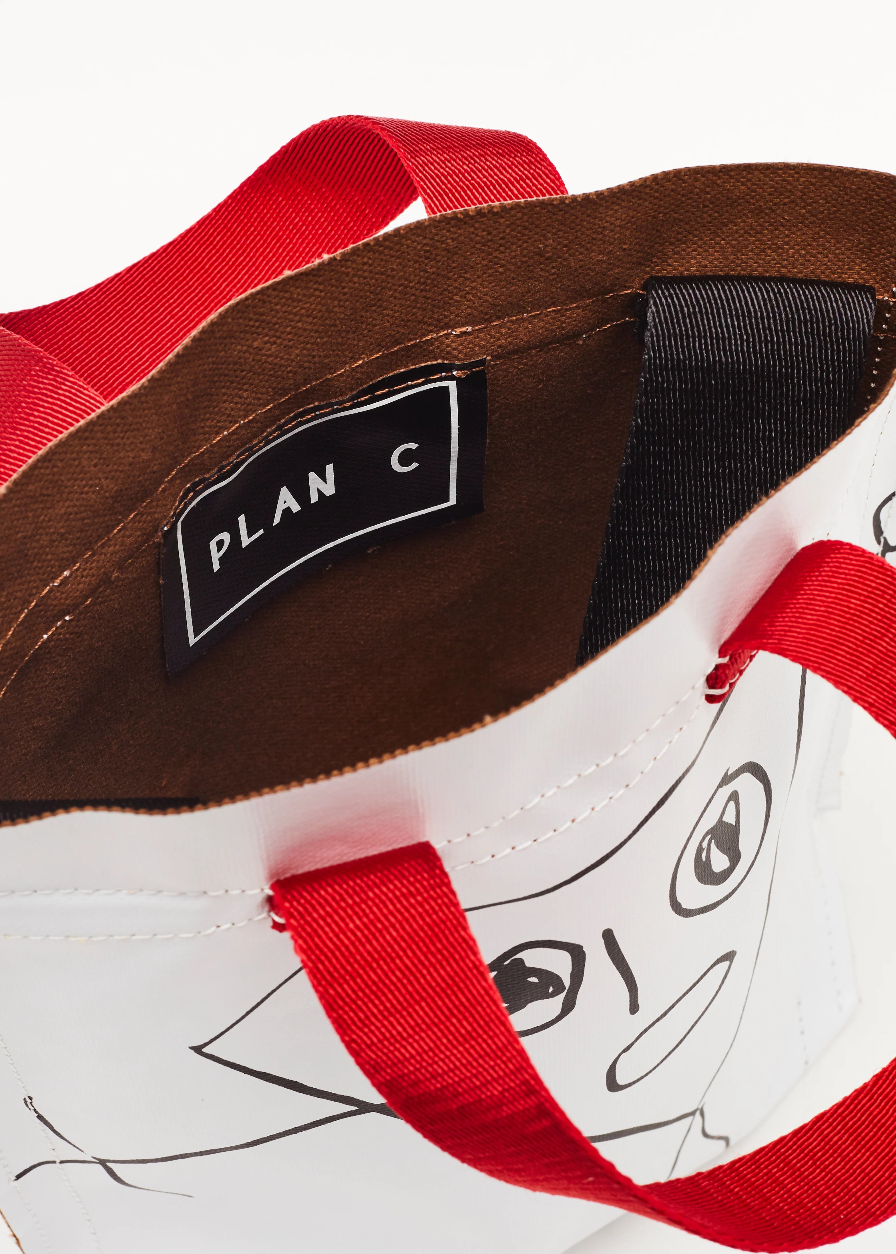 PLAN C "Pili and Bianca" Mini Shopper Bag-5