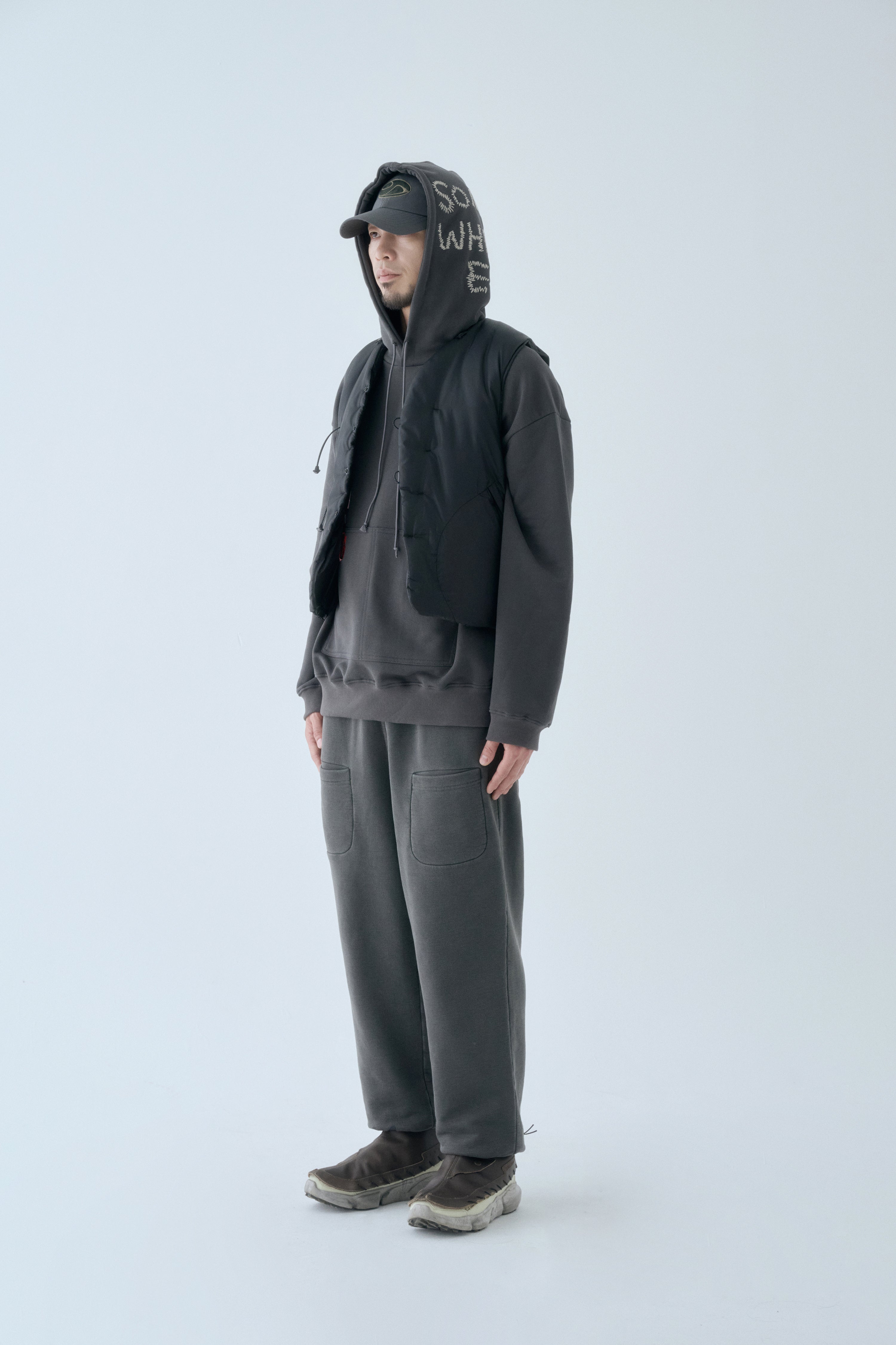 SOHC T Shape Button Padded Duffle Vest-8