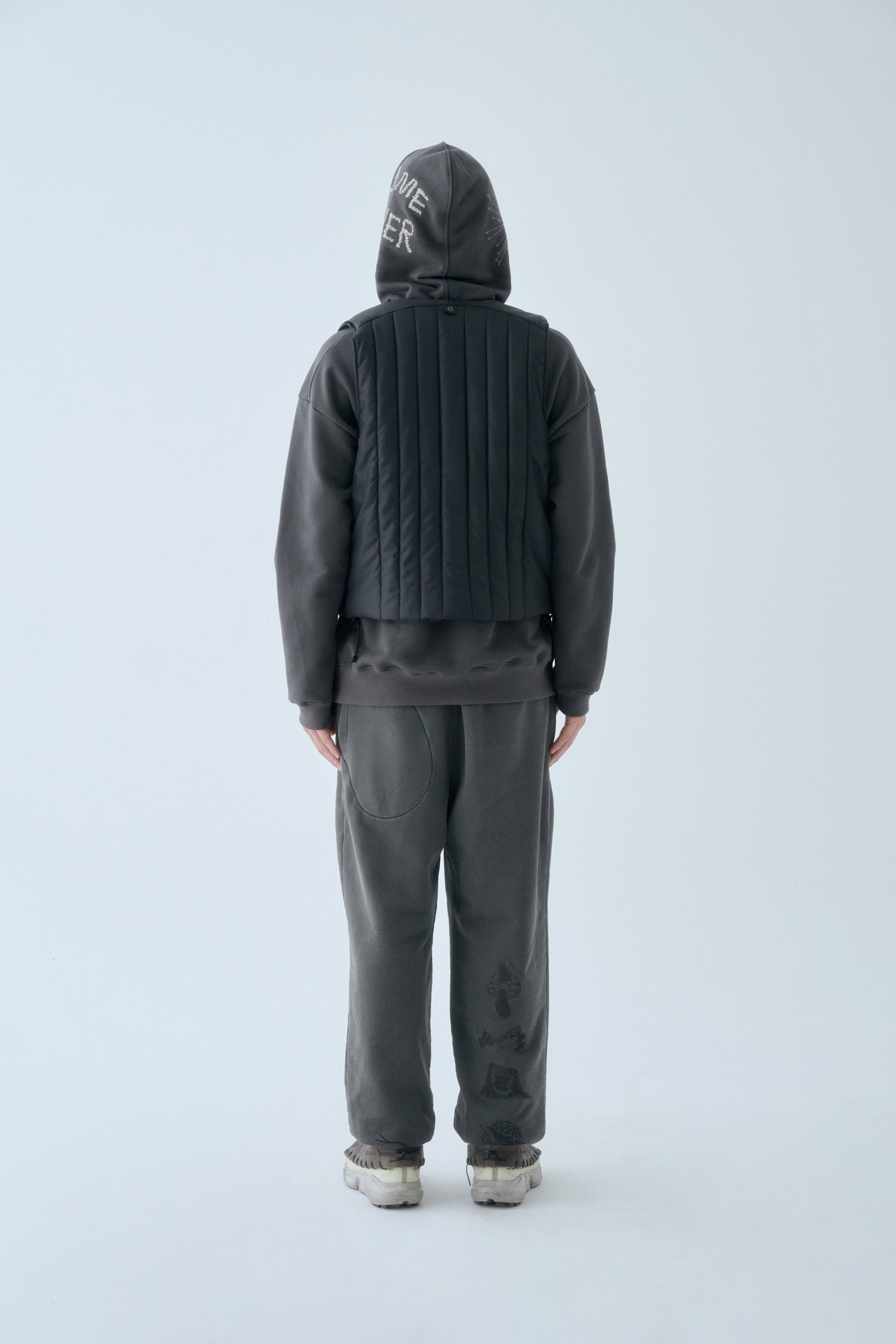 SOHC T Shape Button Padded Duffle Vest-10