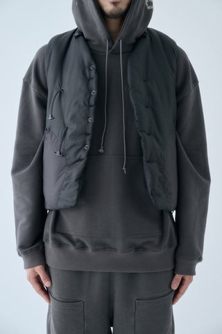 SOHC T Shape Button Padded Duffle Vest