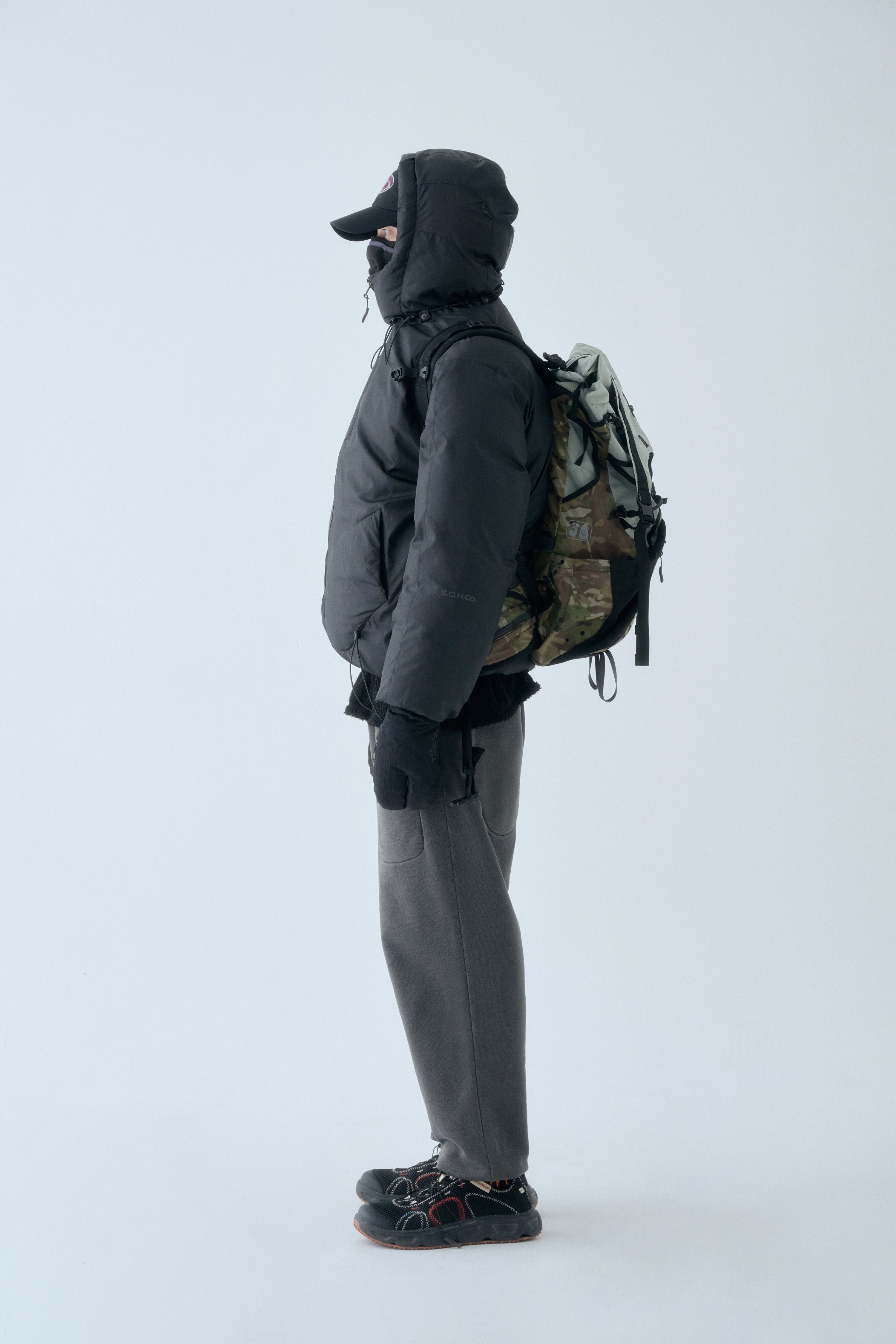 SOHC Teru Teru Bouzu Puffer Jacket | Black-9