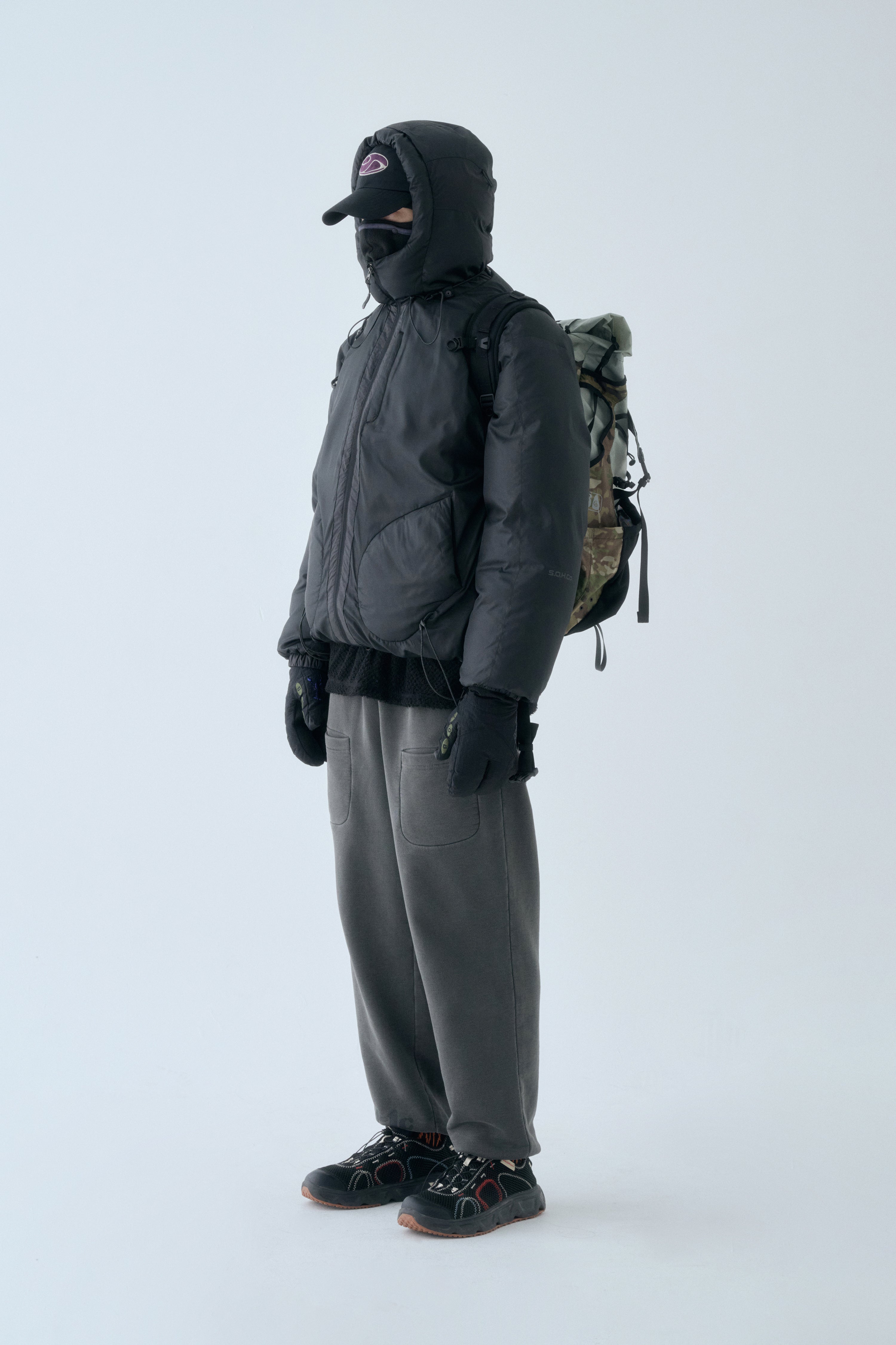 SOHC Teru Teru Bouzu Puffer Jacket | Black-10