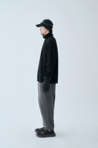 SOHC Cut Out Pocket Balding Fleece Turtleneck