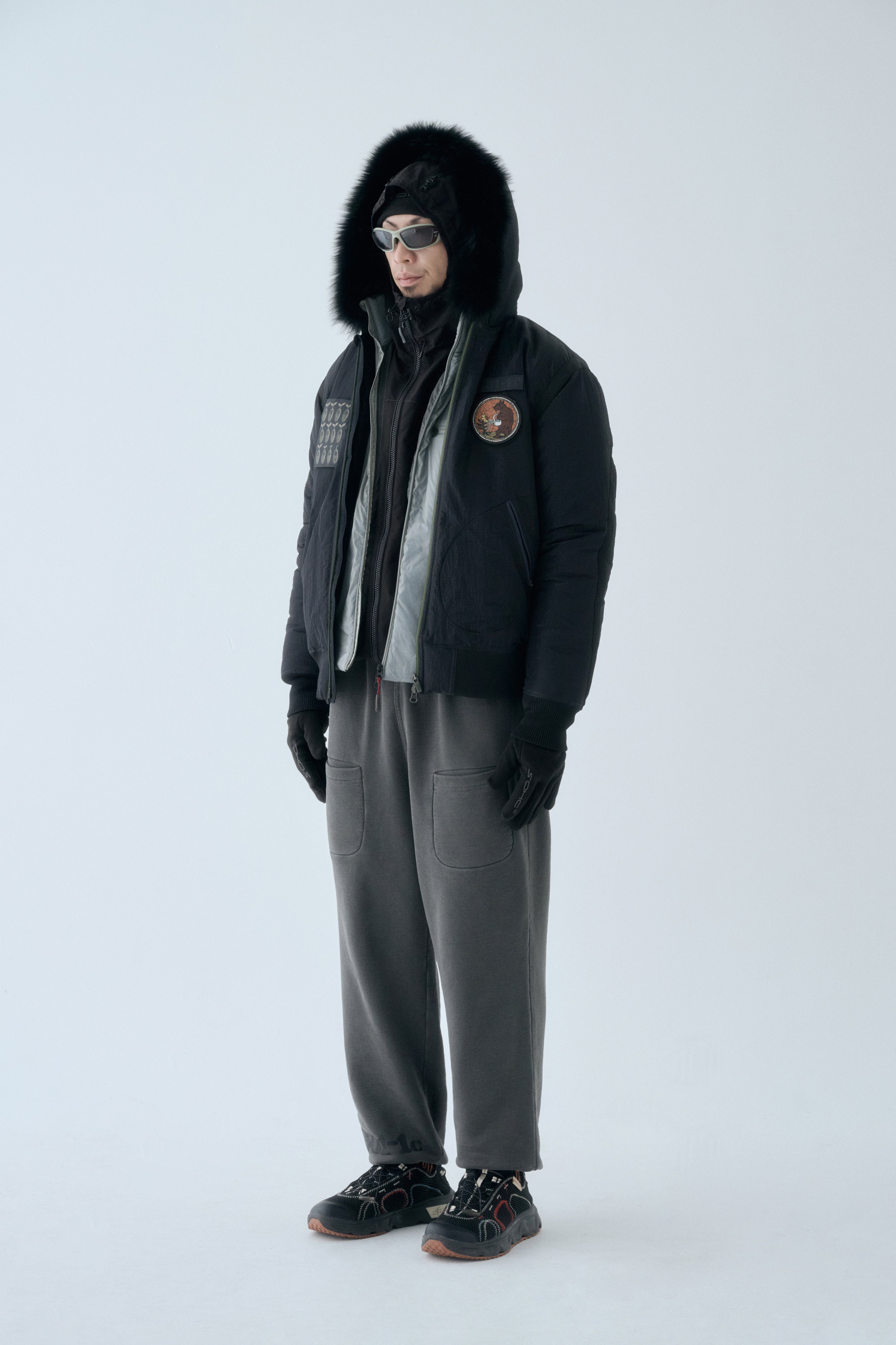 SOHC Woodland Creatures Reflective Print Sweatpants-9