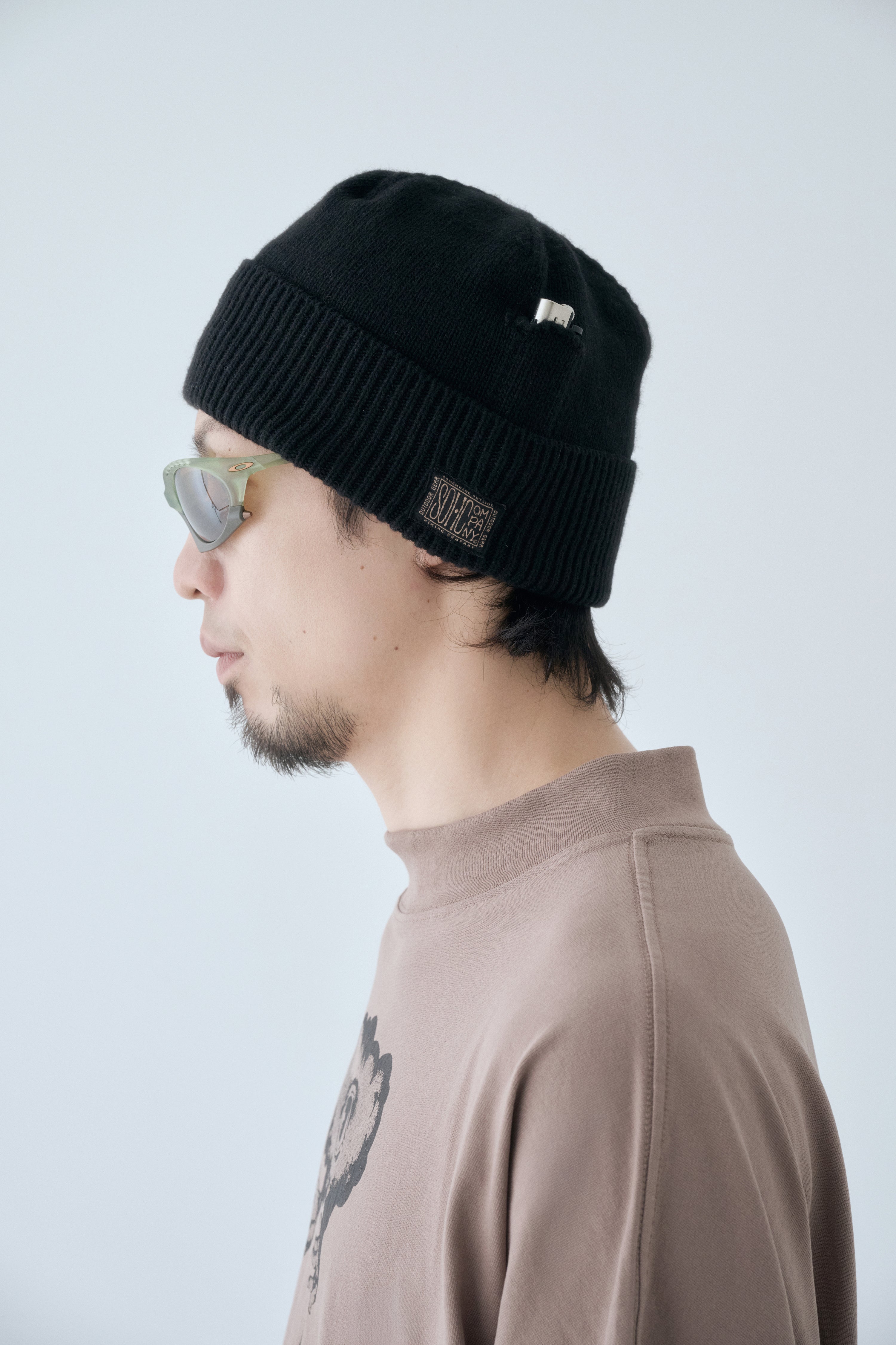 SOHC Lighter Pocket Knitted Beanie | Black-6