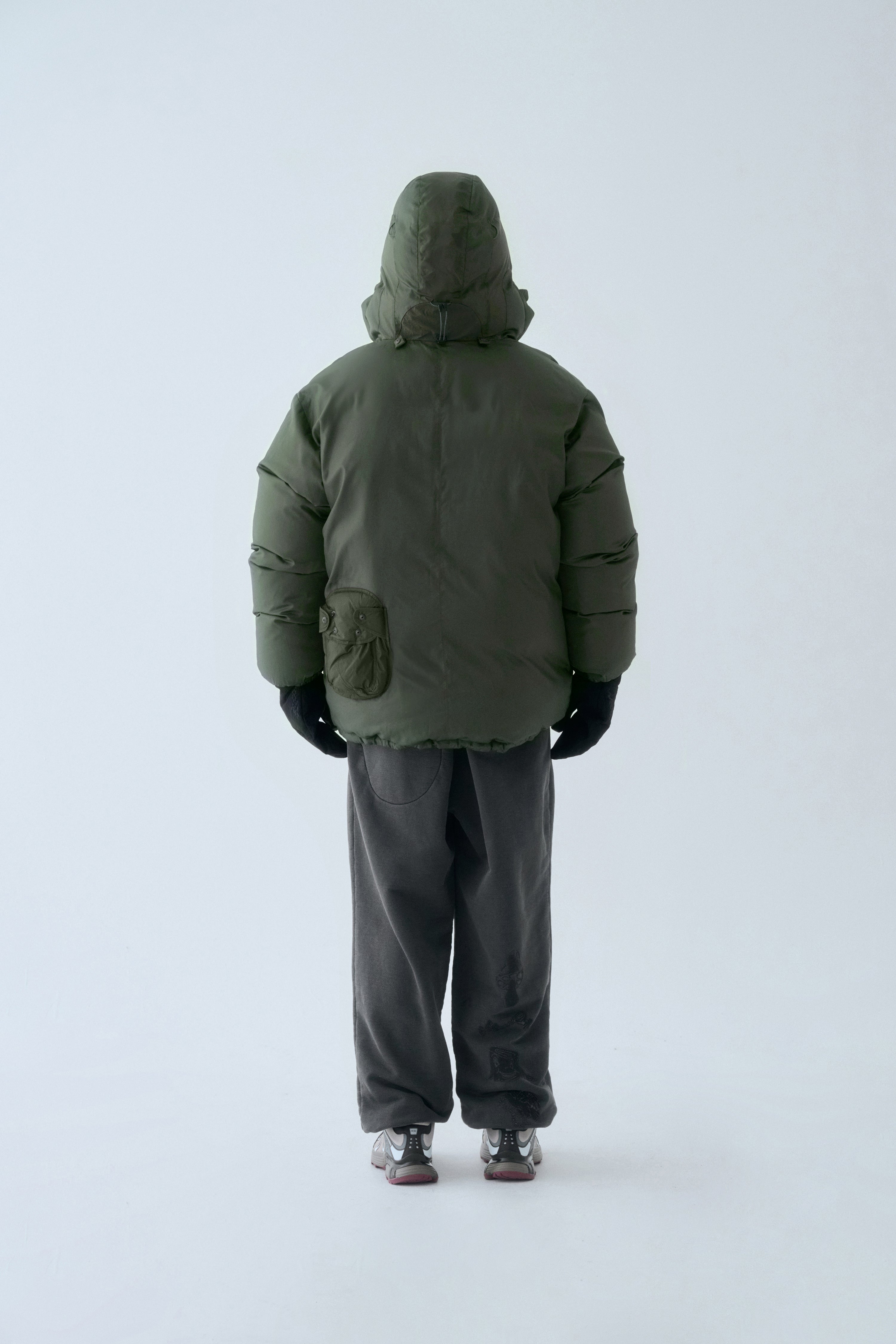 SOHC Teru Teru Bouzu Puffer Jacket | Khaki-11
