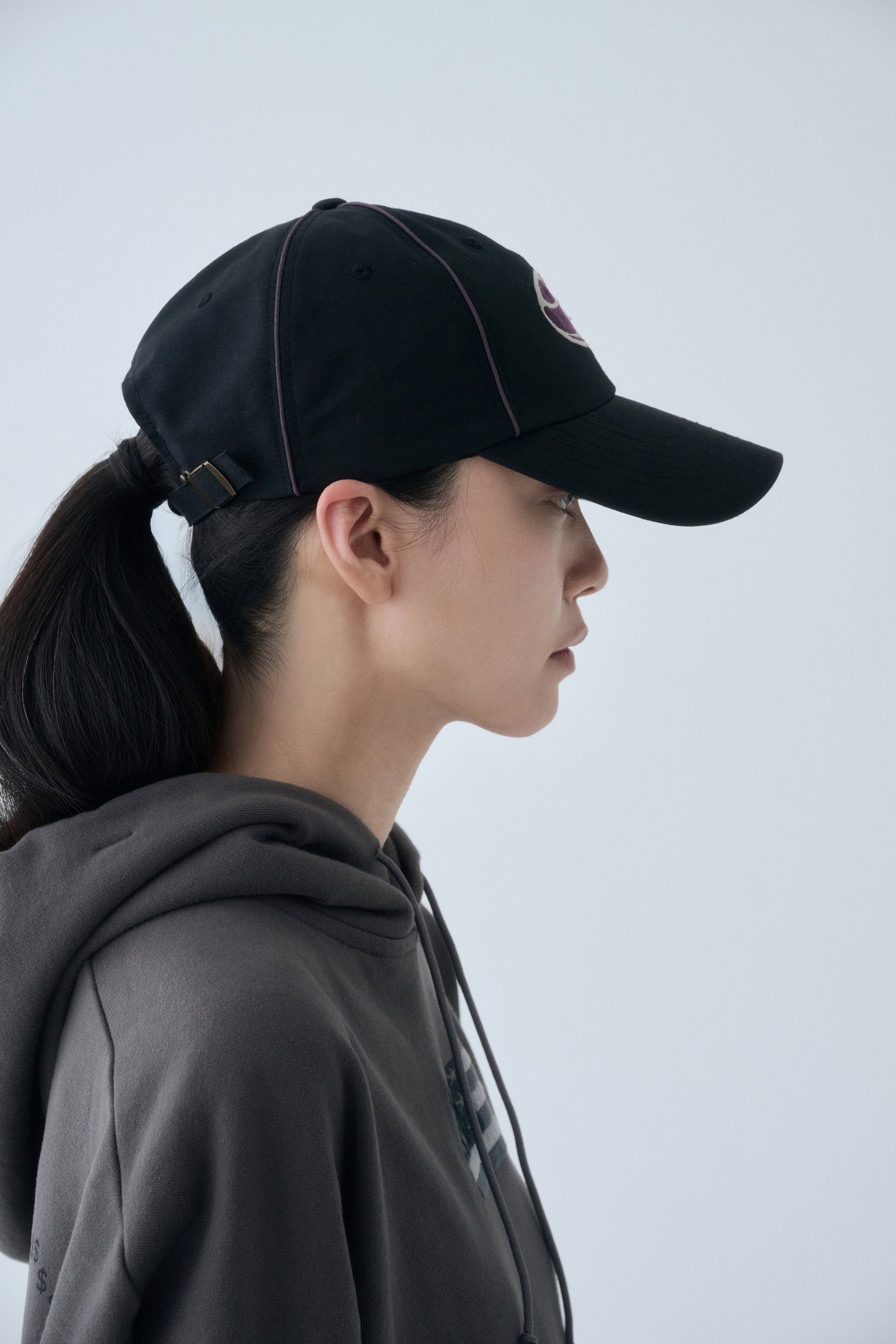 SOHC Nature Logo Line Detail Cap | Black-5