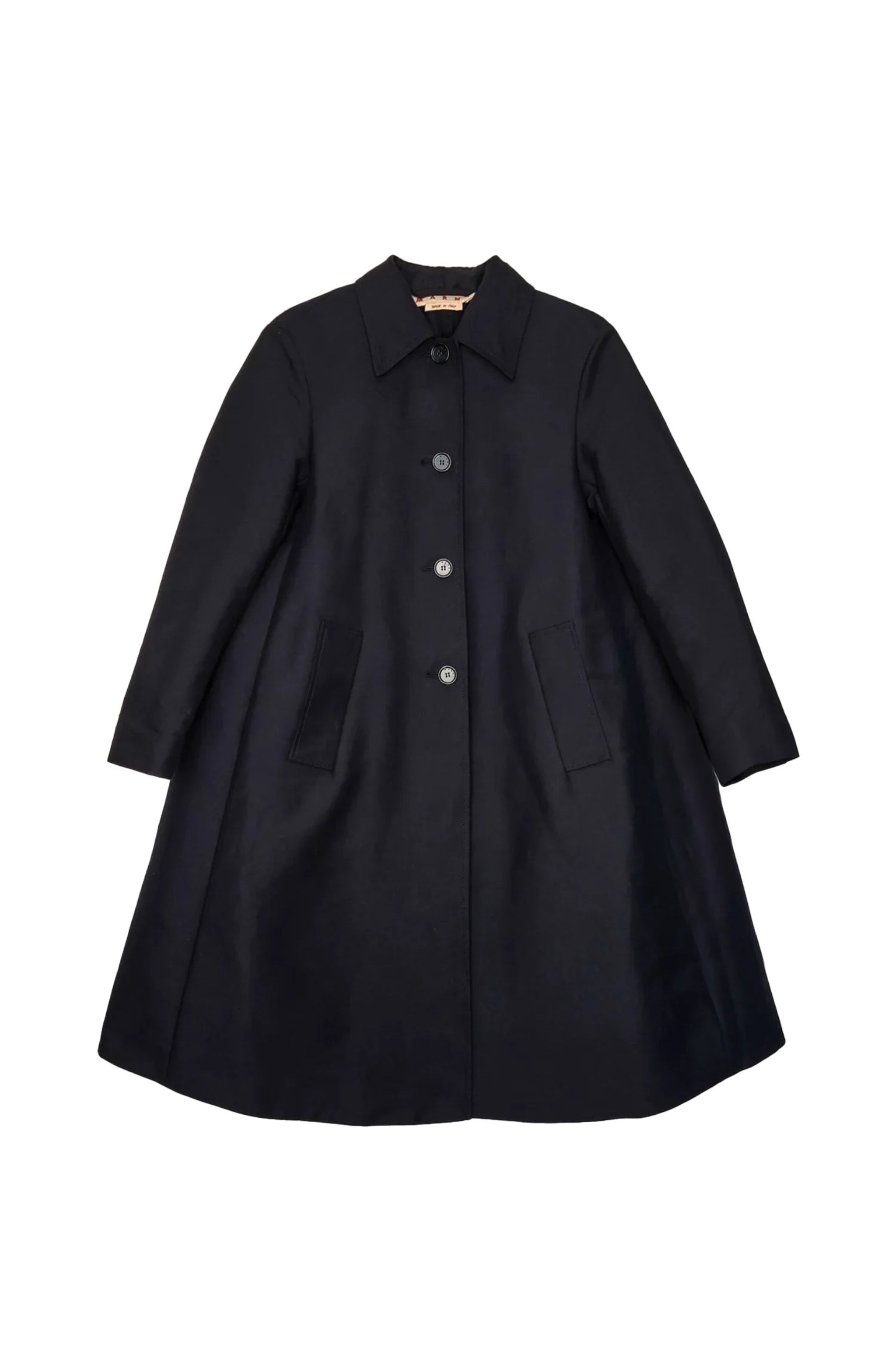 Black coat on a white background