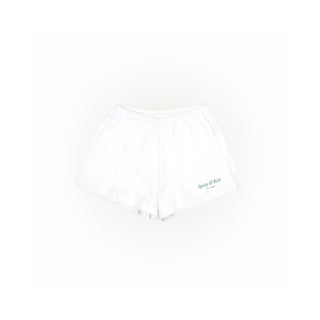 SPORTY & RICH Italic Logo Disco Shorts