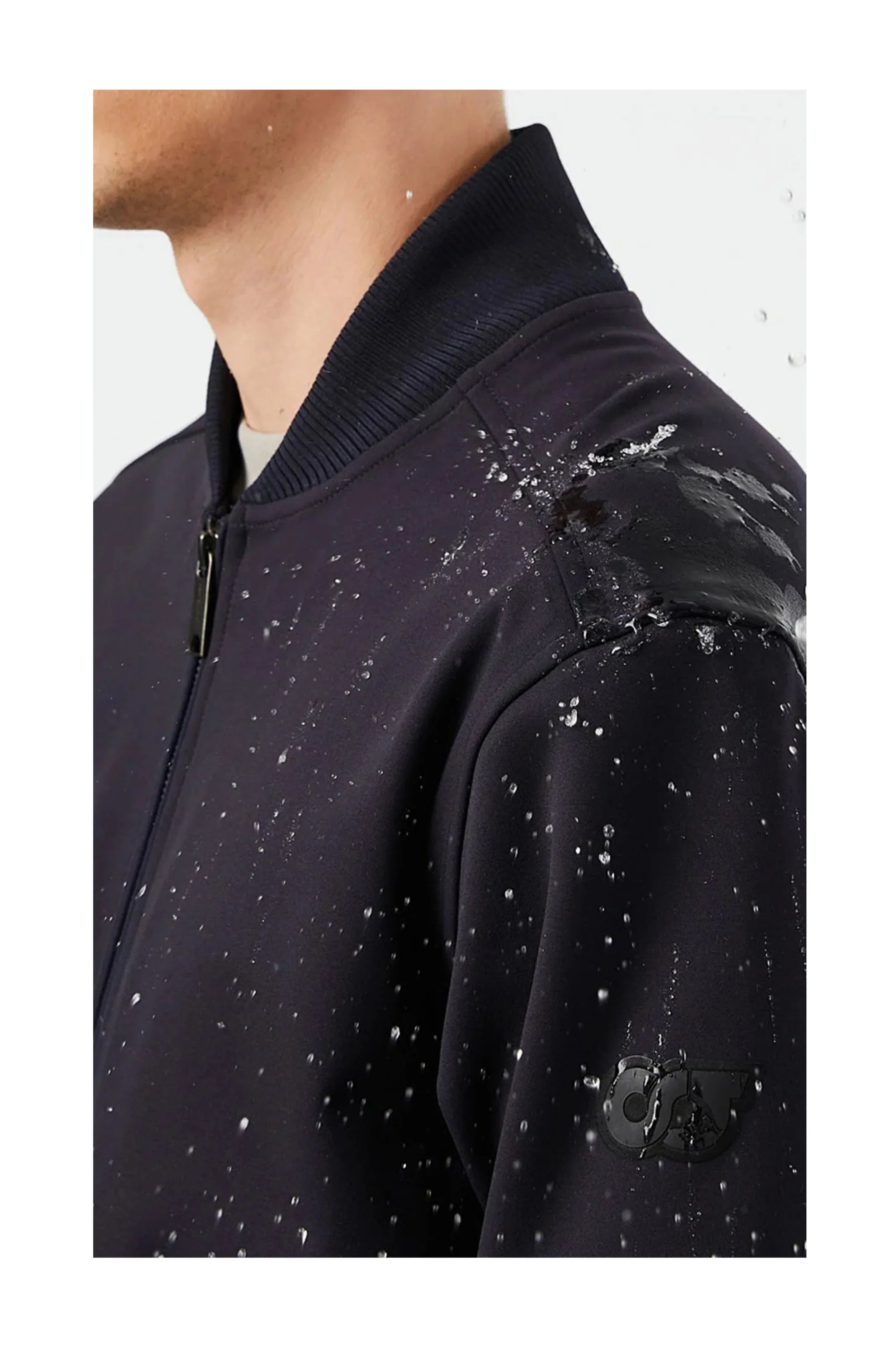 ALPHA TAURI Waterproof Taurobran Bomber Jacket | BLACK-3