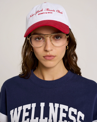 SPORTY & RICH NY Tennis Club Embroidered Hat