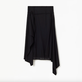 PLAN C Asymmetric Midi Skirt